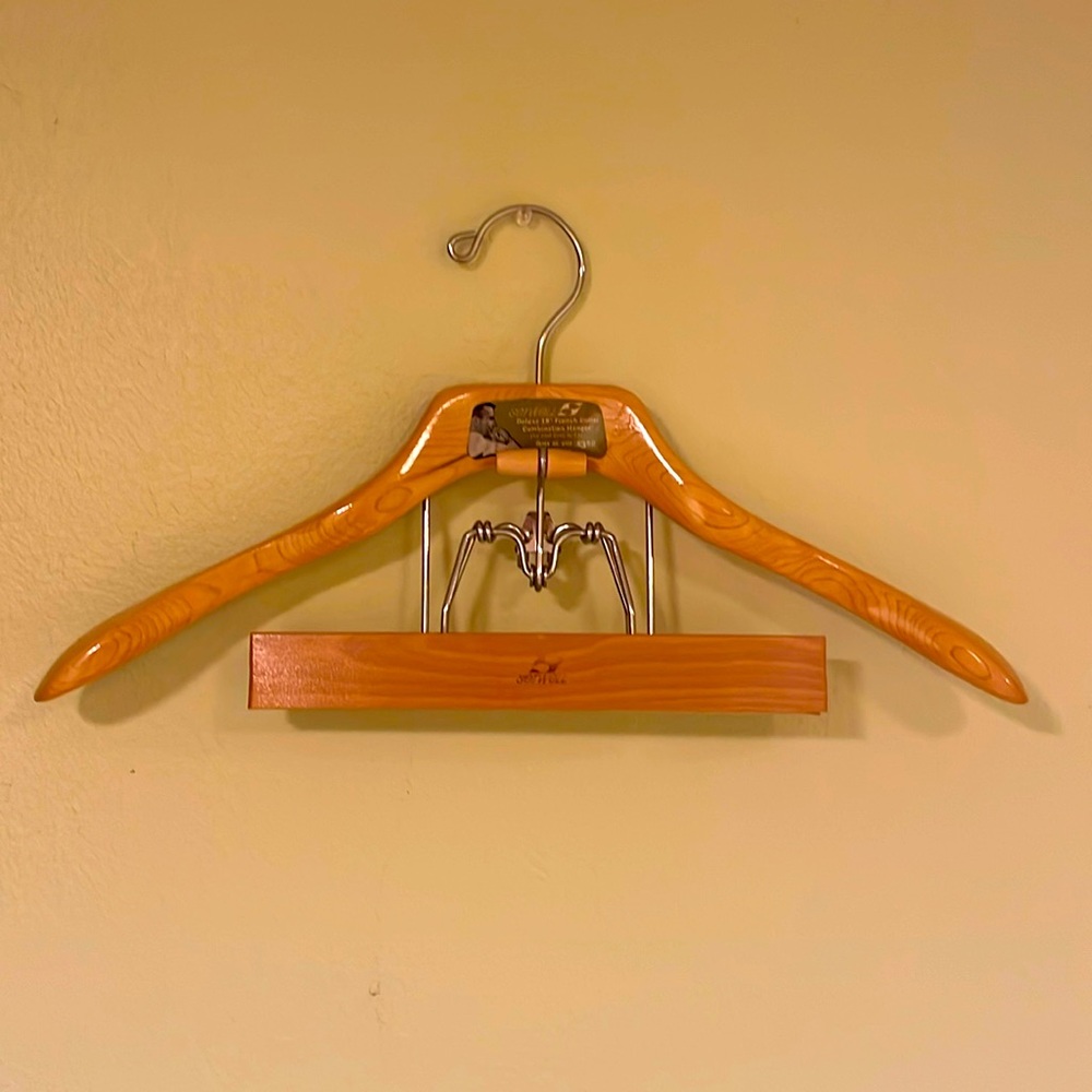 Setwell Deluxe 18” French Collar Combination Hanger
